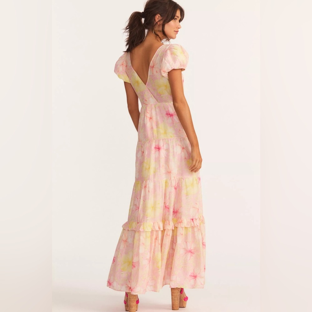 NWT $595 LoveShackFancy Karalie Cotton-silk Maxi Dress - Picture 5 of 10